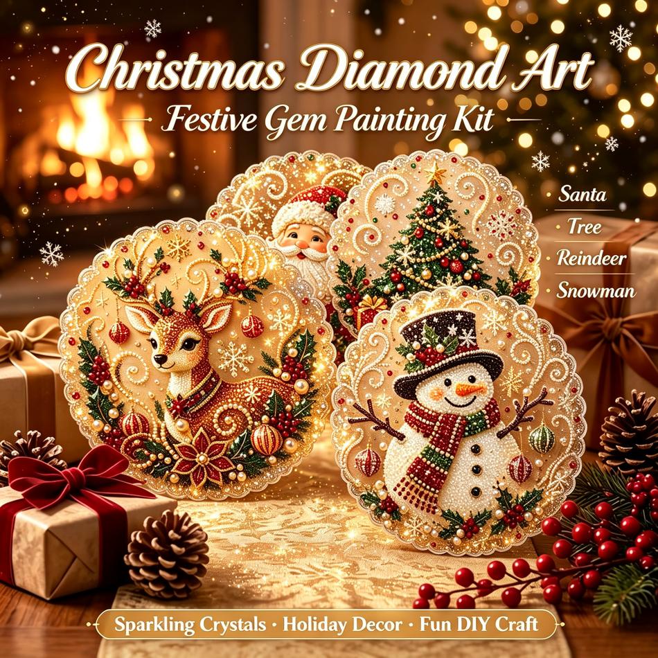 HOT Christmas Diamond Painting - Woodworking Resin ulasan dan harga