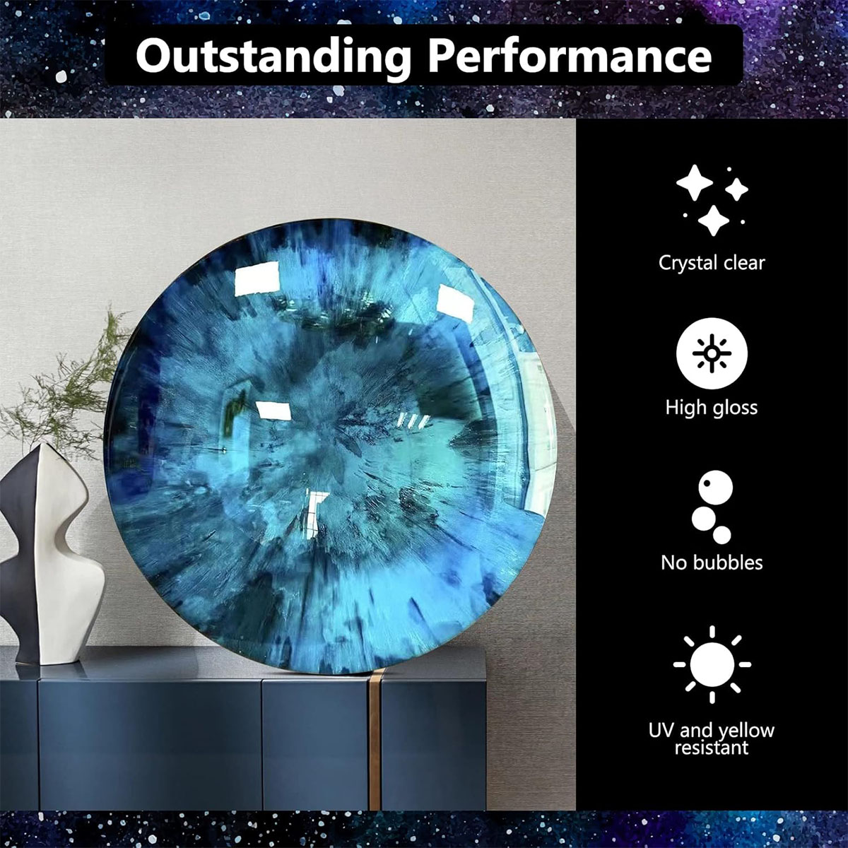 1000ml Crystal Clear Epoxy Res - Woodworking Resin ulasan dan harga