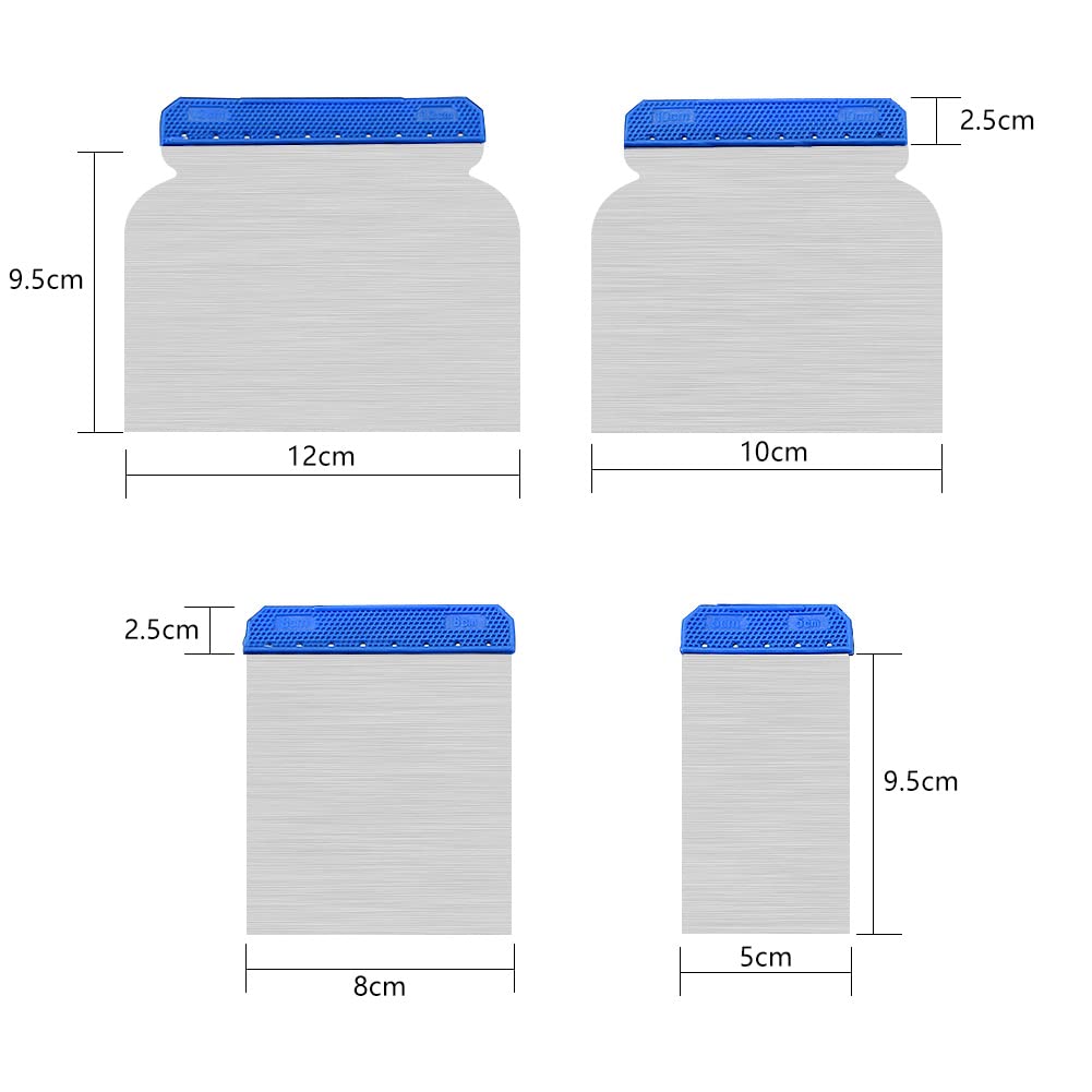 4pcs/Set Scraper Putty Knife B - Drawknife Blade ulasan dan harga